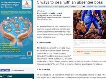 5 ways to deal with an absentee boss
